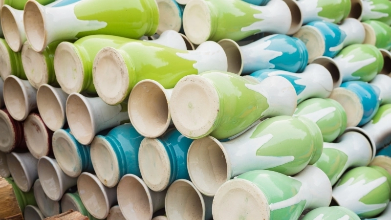 Toàn cảnh làng gốm Bát Tràng từ trên cao