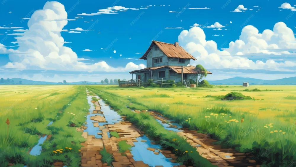 Sắc vàng của lá trong tranh phong cảnh mùa thu đẹp