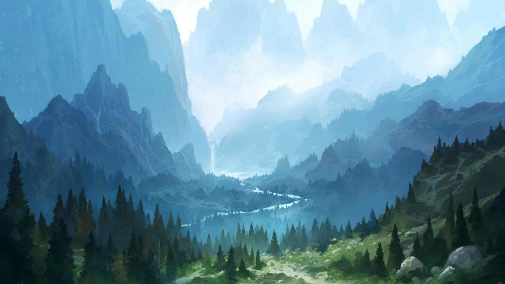 Bức tranh đồng quê đẹp với đàn cò trắng