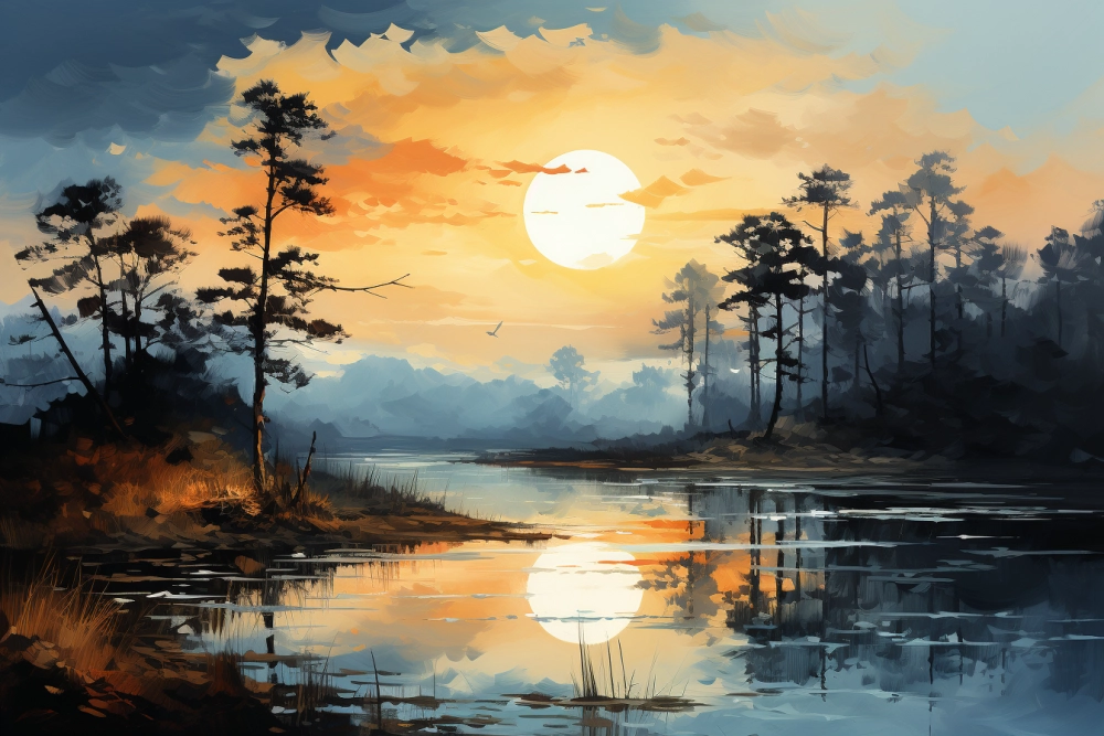 Các bước vẽ tranh phong cảnh đơn giản cho người mới bắt đầu