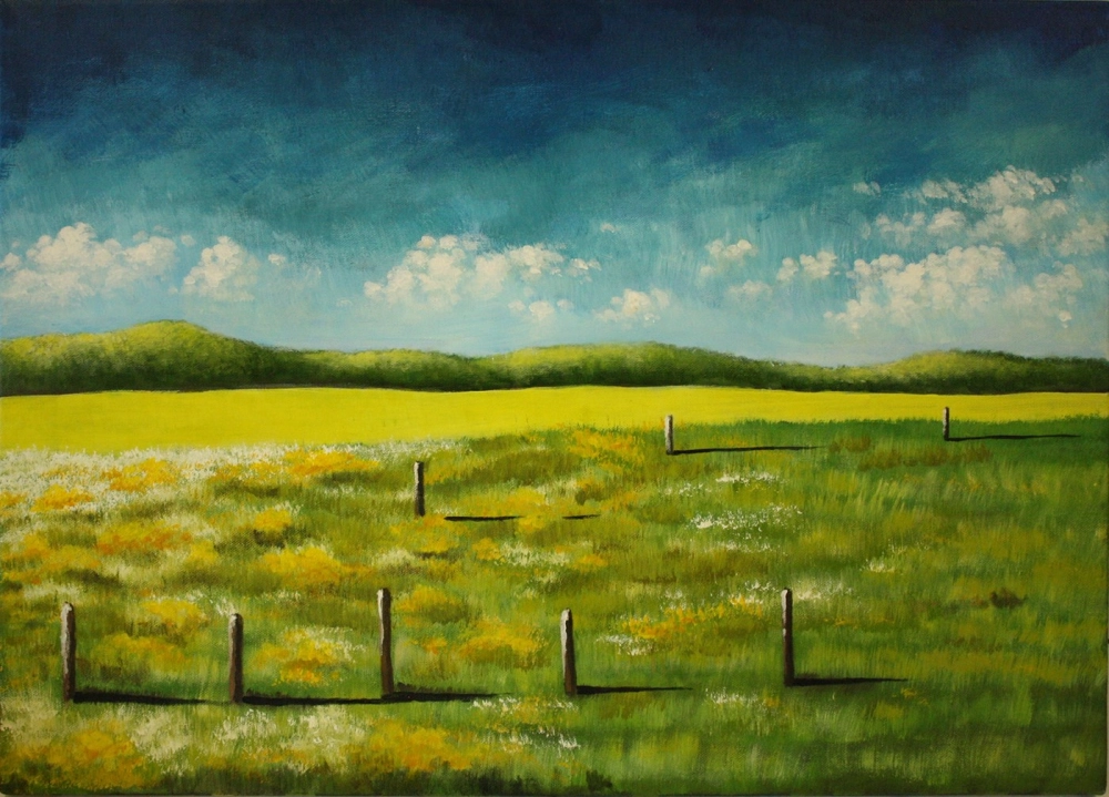 Học vẽ tranh đồng quê đơn giản bằng chất liệu màu nước