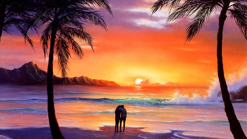 Dùng làm hình nền phong cảnh hoàng hôn đẹp