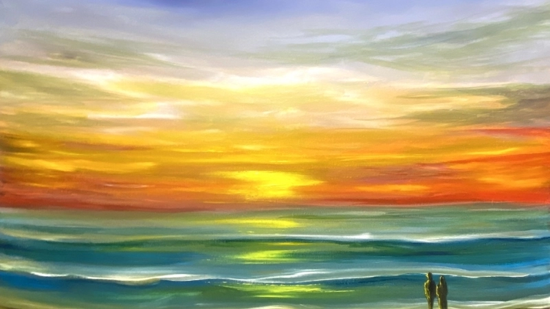 Cảm hứng để vẽ tranh phong cảnh hoàng hôn