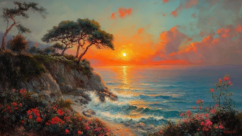 Vẻ đẹp hùng vĩ của tranh phong cảnh quê hương đất nước