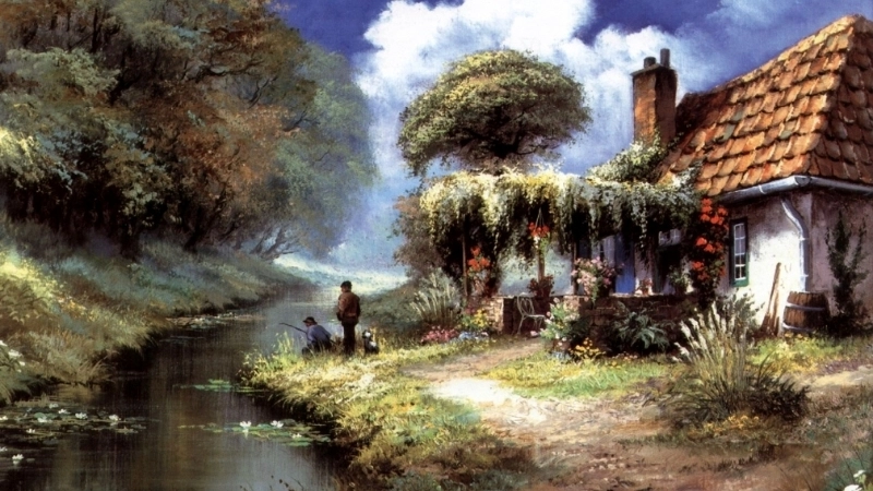 Vẻ đẹp của tranh đồng quê bắc bộ xưa