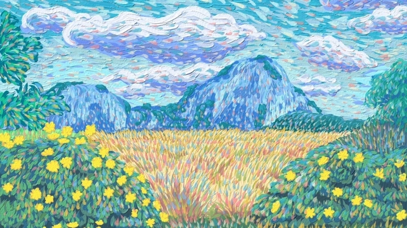 Cảm hứng từ tranh phong cảnh mùa thu