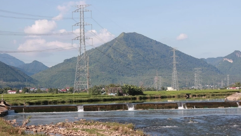 Một mẫu tranh phong cảnh quê hương đơn giản