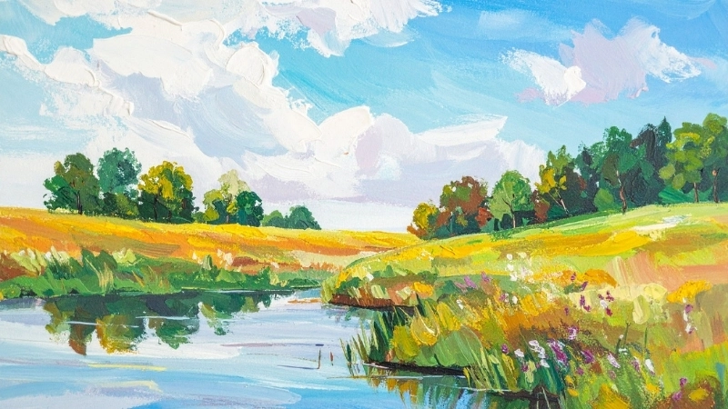 Nguồn cảm hứng vô tận từ tranh đề tài quê hương