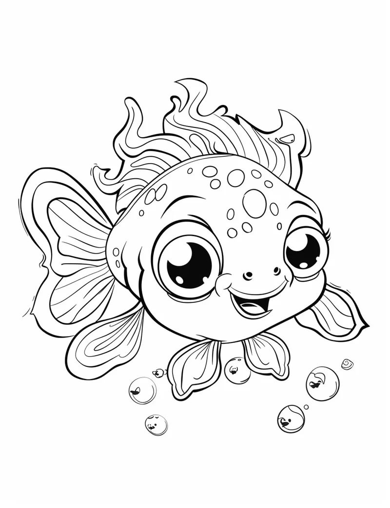 Hướng dẫn cách vẽ cá chibi đơn giản