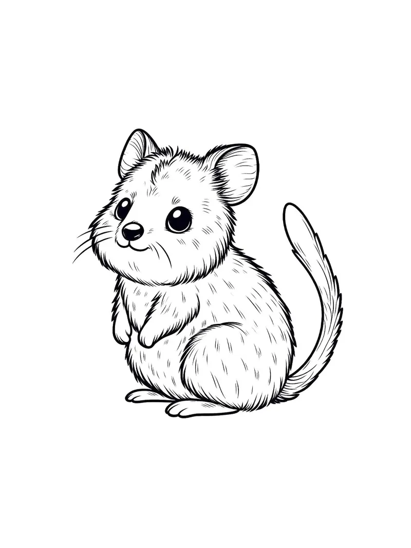 In hình quokka khổ A4 cho bé