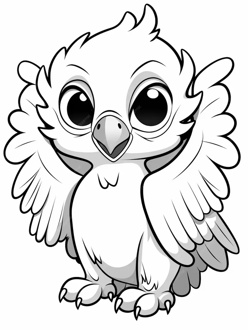 Mẫu tranh tô màu cú mèo và mặt trăng huyền ảo