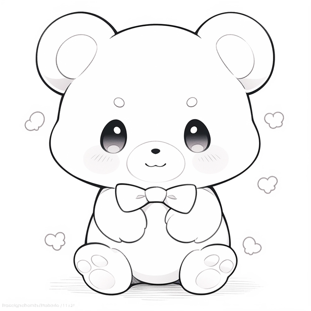 Khoảnh khắc gấu chibi ôm tim đầy yêu thương