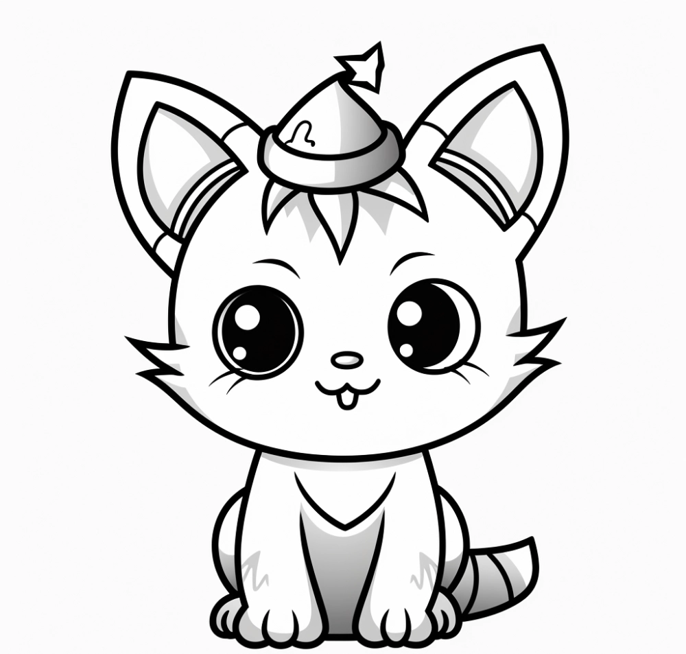 Khoảnh khắc mèo chibi và bé chơi đùa