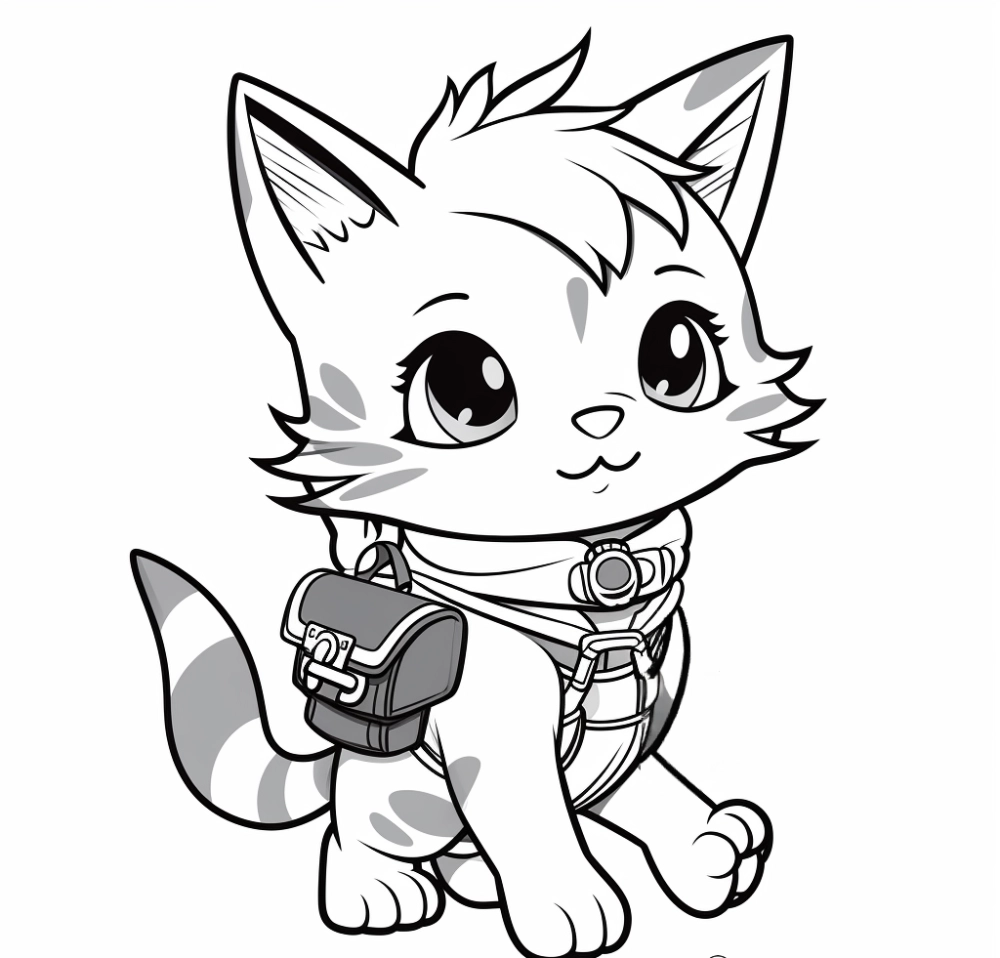 Biểu cảm mèo chibi buồn đáng thương