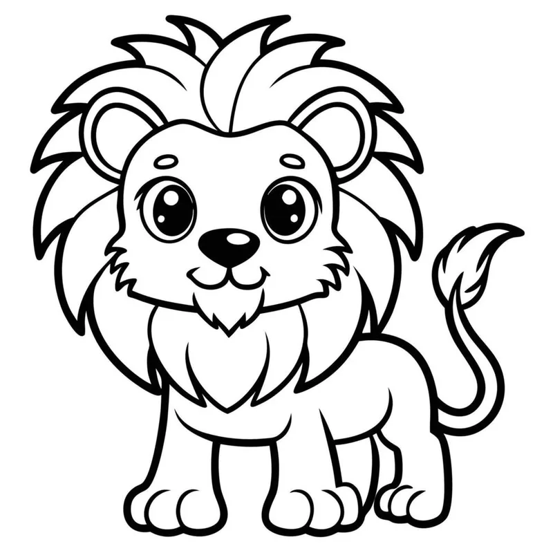 Hướng dẫn cách vẽ sư tử chibi