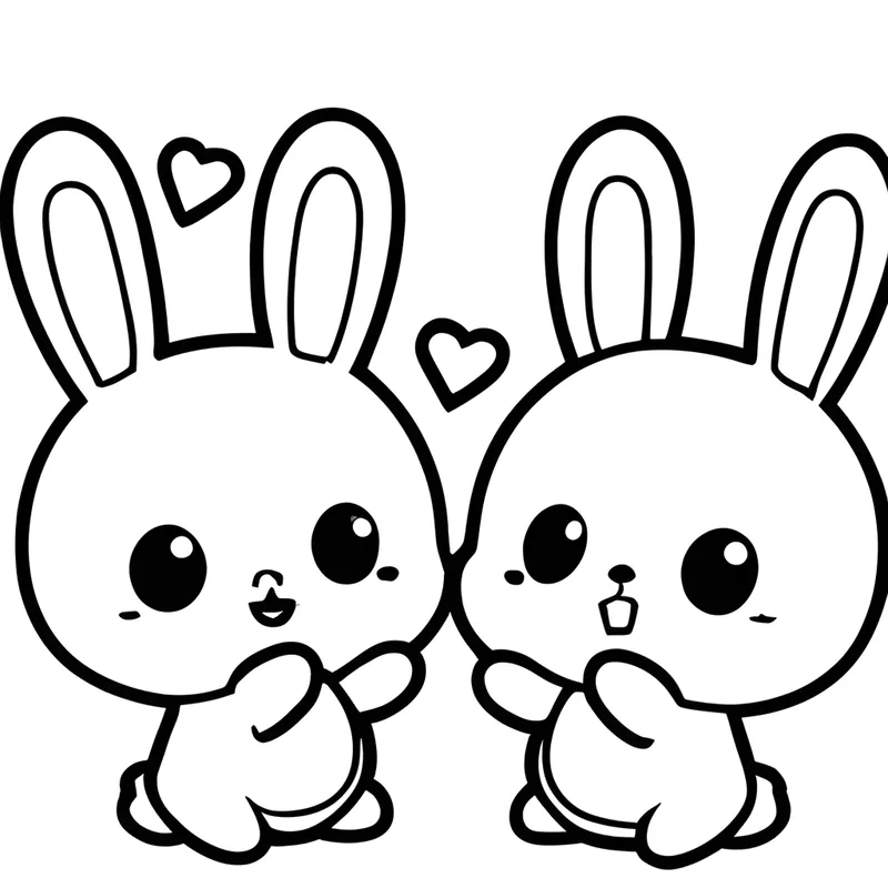 Hình ảnh thỏ ăn cà rốt chibi ngộ nghĩnh