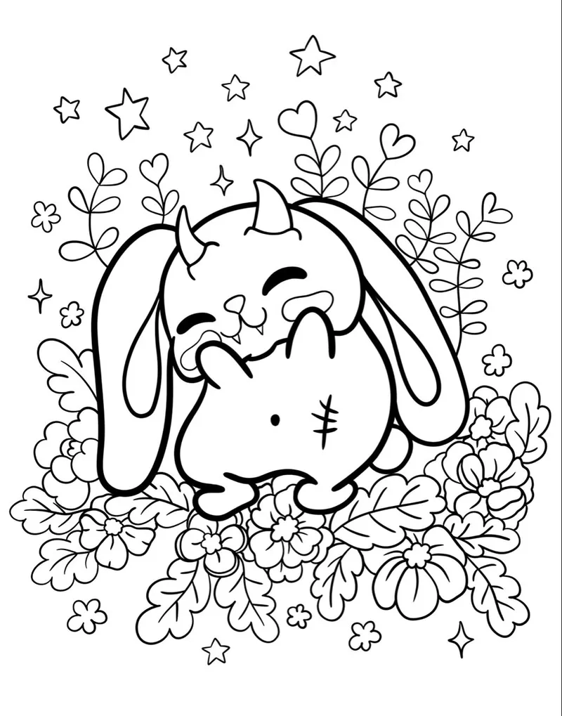 Link tải ảnh thỏ trắng chibi chất lượng cao