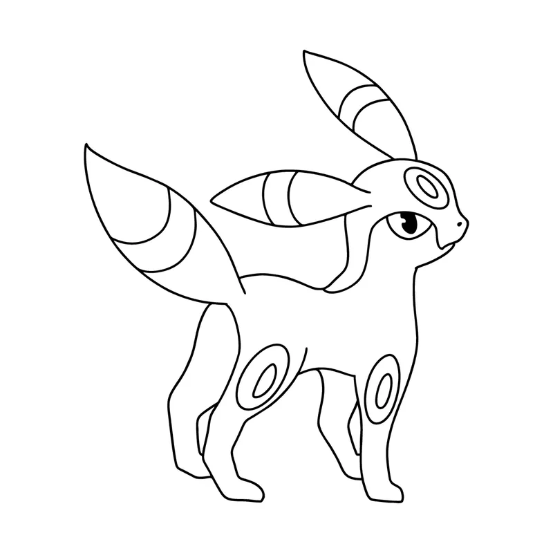 Hình ảnh umbreon và espeon tô màu cùng nhau