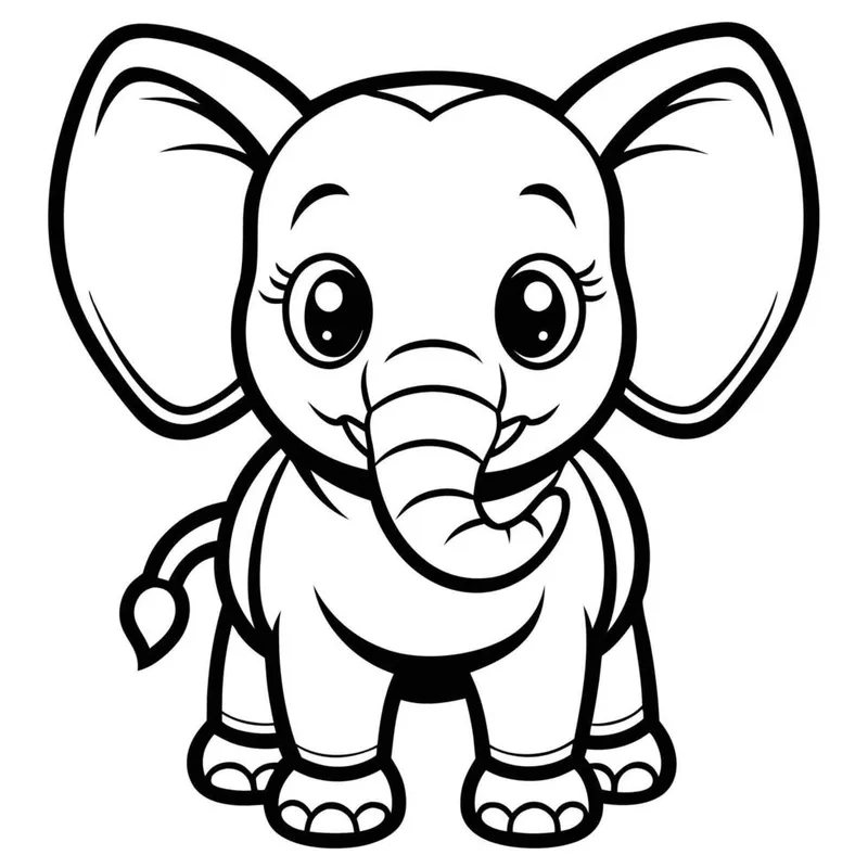 Chú voi chibi phun nước tinh nghịch