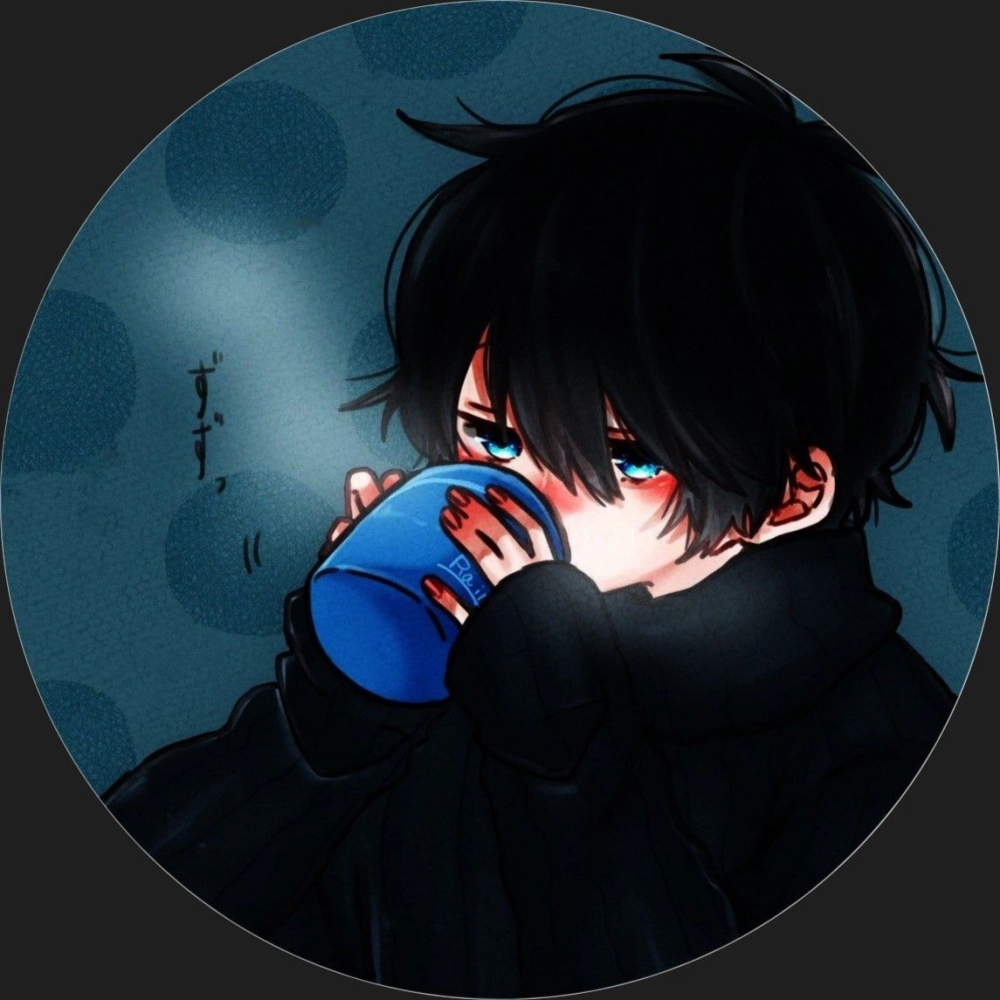 Thần thái với avatar anime boy lạnh lùng