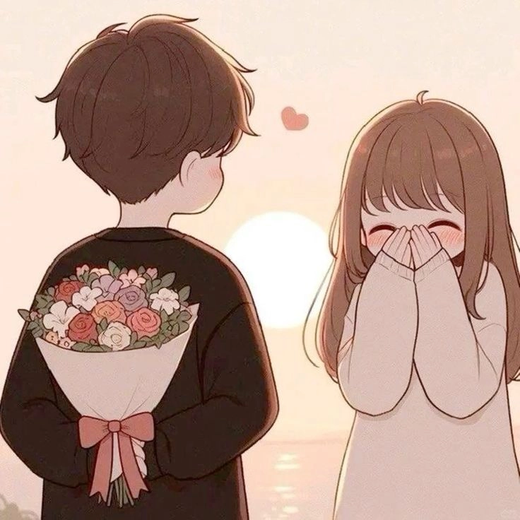 Một trong những hình ảnh cặp đôi cute được yêu thích