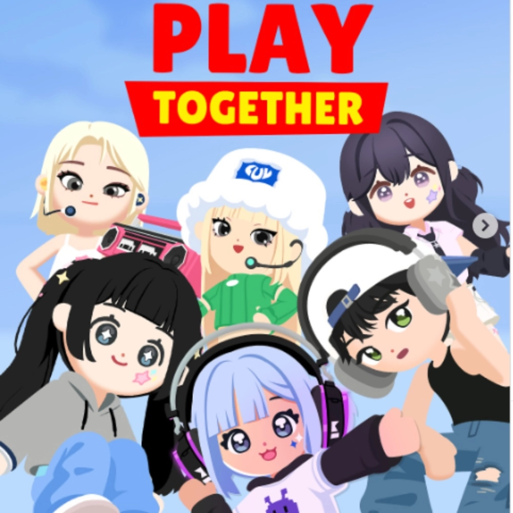 Mẫu avatar cặp play together siêu lãng mạn