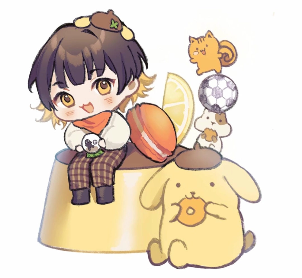 Tác phẩm Bachira chibi art đầy màu sắc