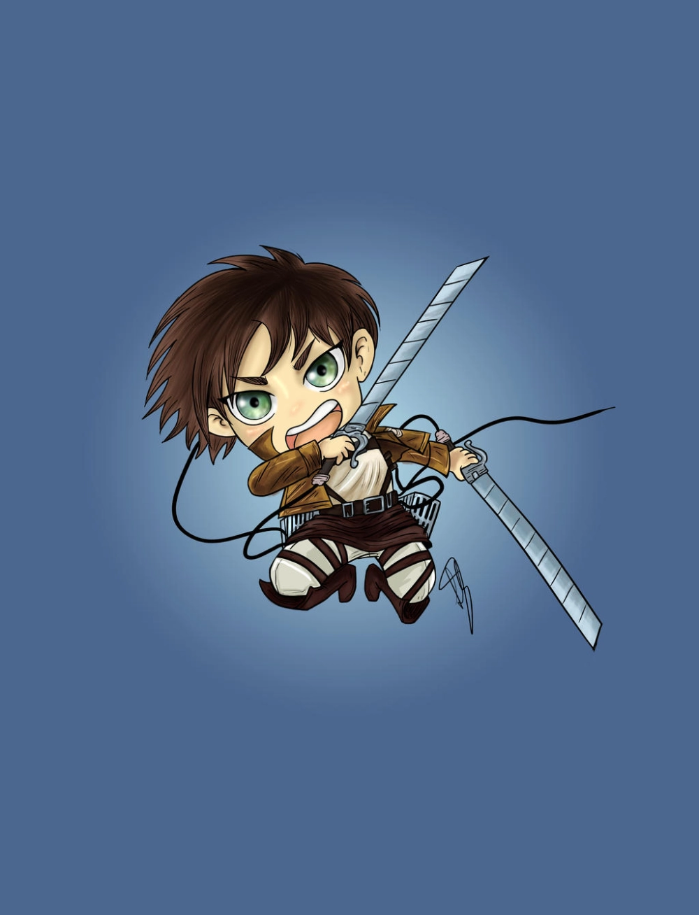 Hướng dẫn vẽ eren yeager drawing chibi