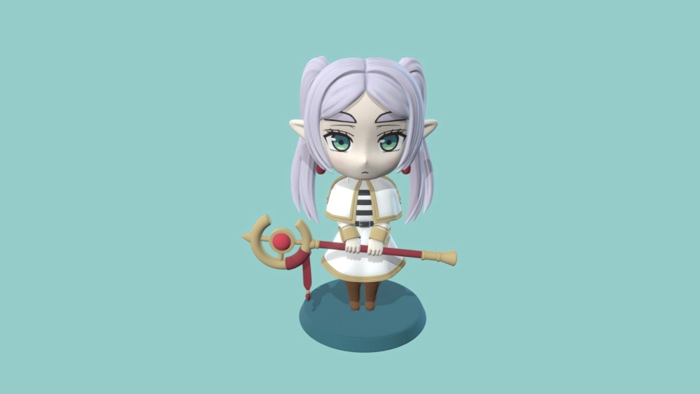 Phiên bản Frieren chibi siêu đáng yêu