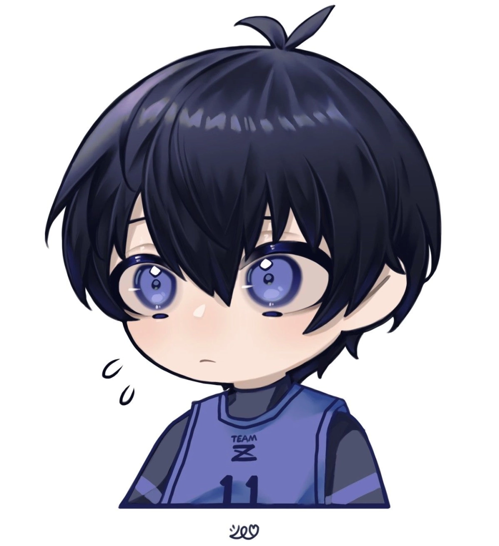 Bộ sưu tập Isagi Chibi sticker chống nước