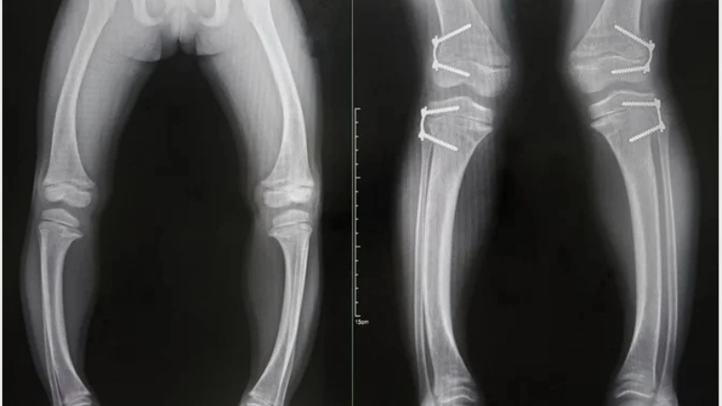 Biểu đồ tăng trưởng của trẻ còi xương chậm lớn