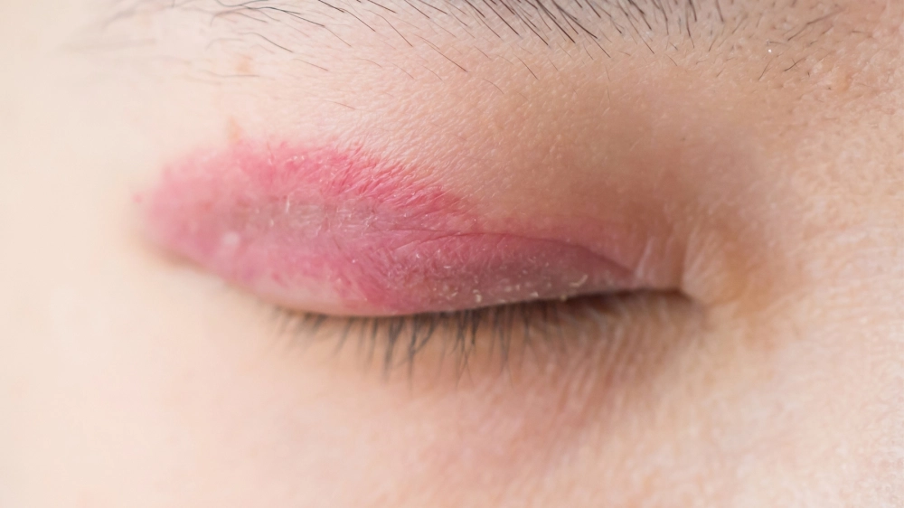 Tổn thương hình bia bắn điển hình của bệnh hồng ban đa dạng.