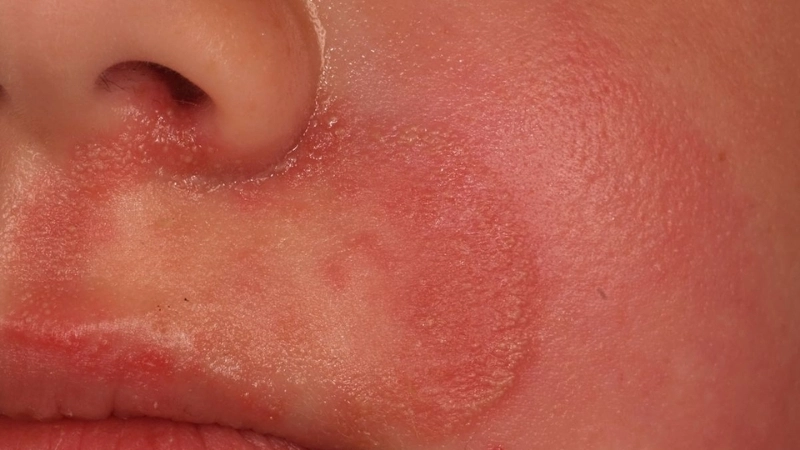 Biểu hiện nấm da mặt ở trẻ em