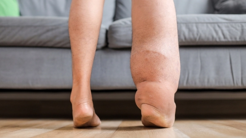 Tổn thương da trong bệnh phù chân voi mạn tính