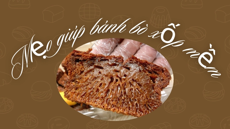 Mẹo giúp bánh bò xốp mềm và không dính