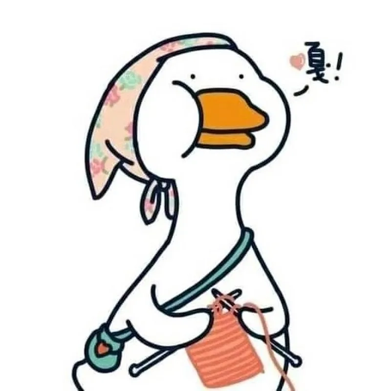 Avatar vịt vô tri biểu cảm ngớ ngẩn vui nhộn hài hước cuốn hút