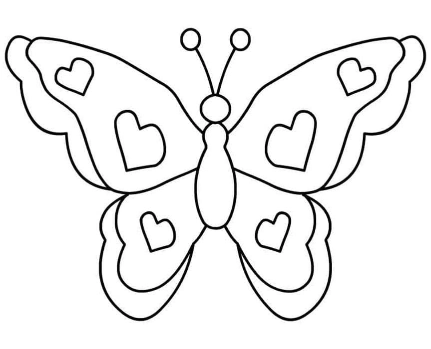 Con bướm cho bé tô màu hình ảnh sinh động