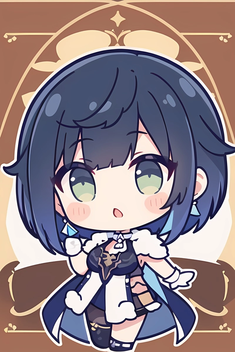 Tác phẩm genshin impact chibi art sáng tạo