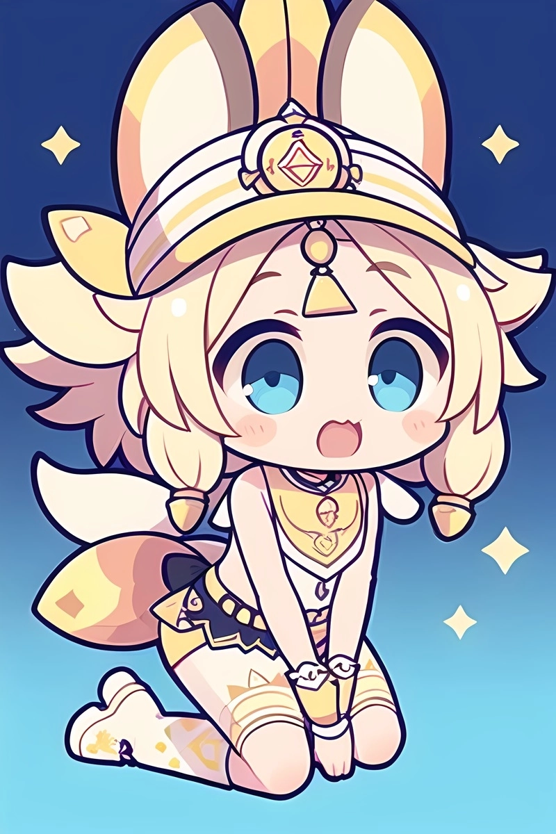 Ảnh chibi genshin impact phong cách dễ thương