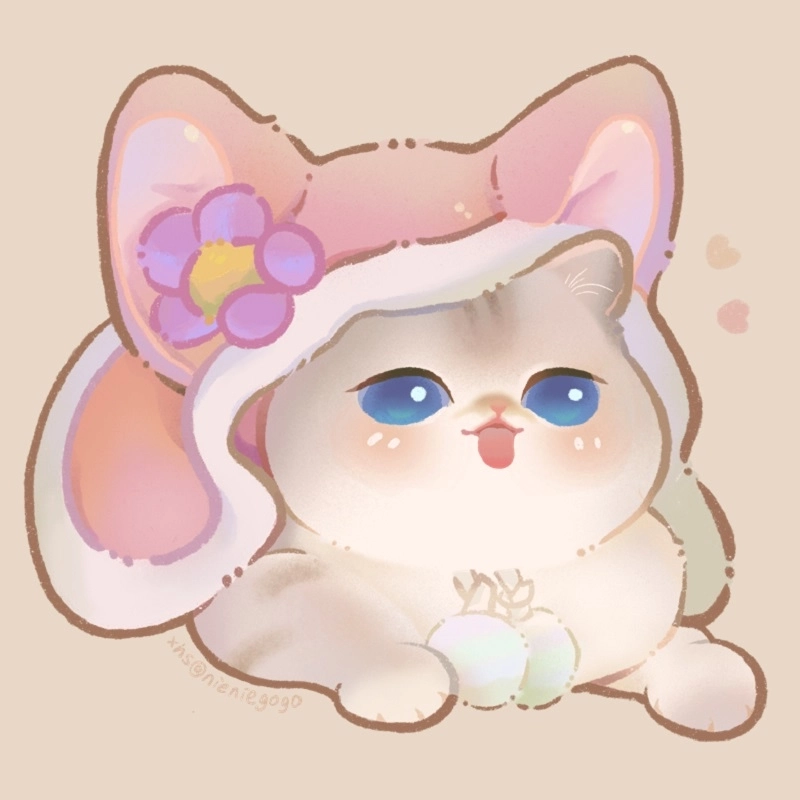 Con mèo chibi cute mèo chibi dễ thương quyến rũ cuốn hút