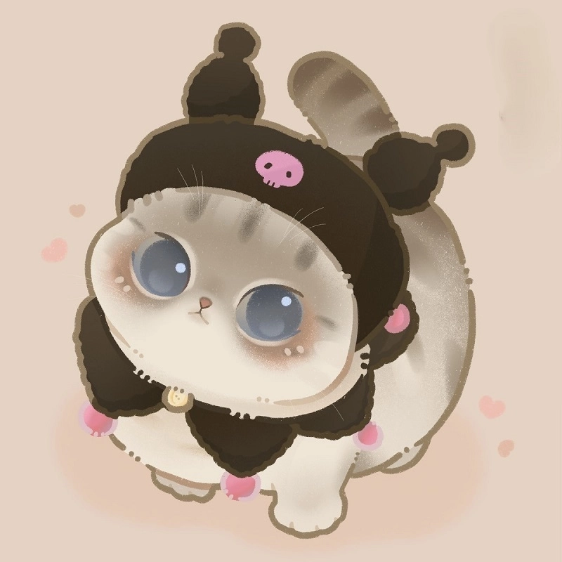 Hình ảnh con mèo chibi con mèo chibi dễ thương cuốn hút