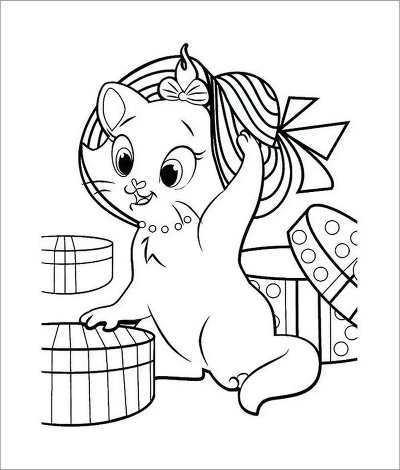 Tranh tô màu mèo online miễn phí tô màu trực tuyến dễ thương quyến rũ cuốn hút