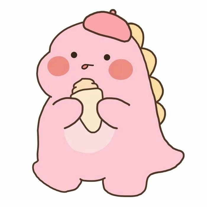 Hình khủng long chibi chibi xinh tươi dễ thương quyến rũ cuốn hút