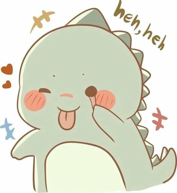 Ảnh chibi khủng long chibi dễ thương đáng yêu quyến rũ cuốn hút cuồng nhiệt