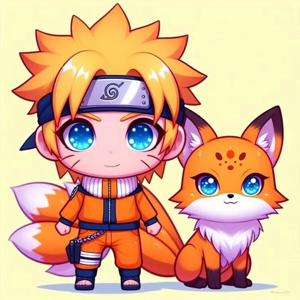 Ảnh naruto chibi cửu vĩ cáo chín đuôi cute