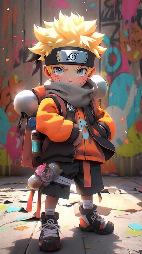 Anime naruto chibi hoạt hình mini dễ thương