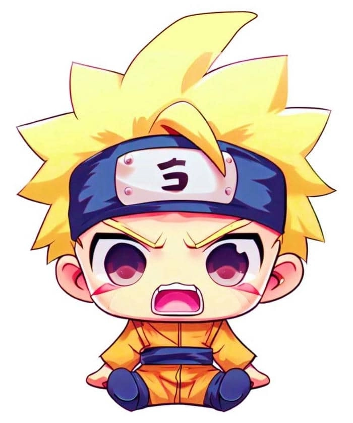 Ảnh naruto chibi troll mặt ngầu dễ thương