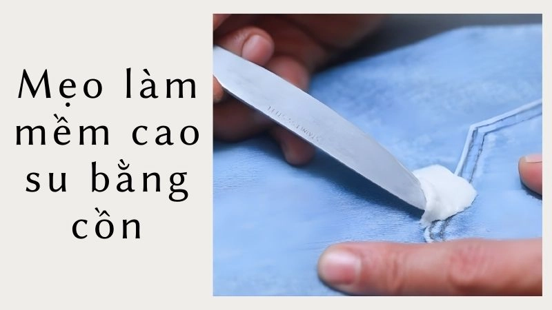 Cơ chế tác động của cồn lên bề mặt cao su