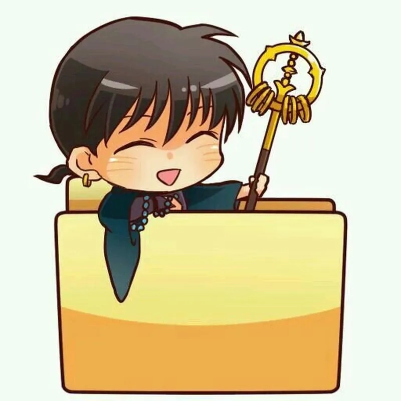 Tạo hình nhỏ nhắn và phong cách đáng yêu của nhân vật Miroku chibi.