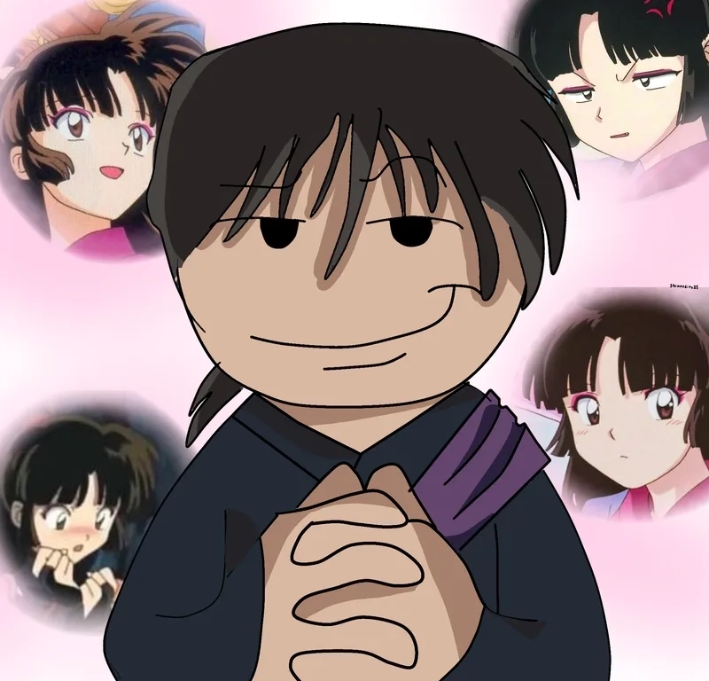 Lưu ngay Miroku reaction meme để dùng làm biểu cảm khi trò chuyện trên mạng.